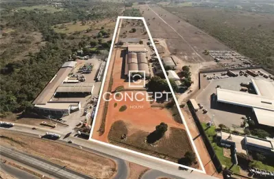 Barracão / galpão / depósito com 2 salas para alugar na br 364, 5100, distrito industrial, cuiabá por r$ 125.640