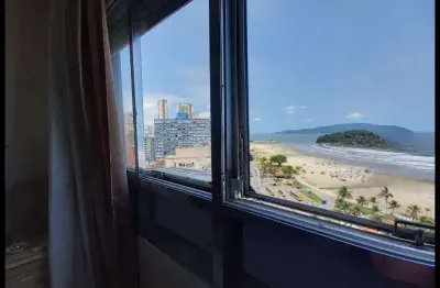 Apartamento 1 quarto 1 banheiro vista mar bairro itararé em santos