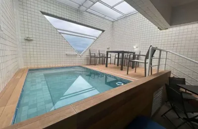 Cobertura à venda, 3 quartos, 2 suítes, 2 vagas, campo grande - santos/sp
