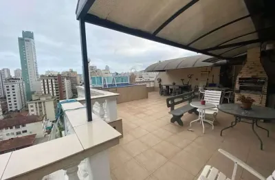 Cobertura à venda, 2 quartos, 1 suíte, 1 vaga, aparecida - santos/sp
