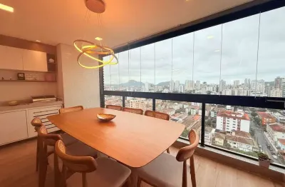 Apartamento à venda, 2 quartos, 1 suíte, 2 vagas, aparecida - santos/sp