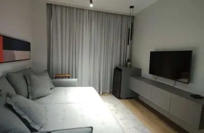 Apartamento para alugar com 1 dormitório mobíliado na pompéia - santos/sp