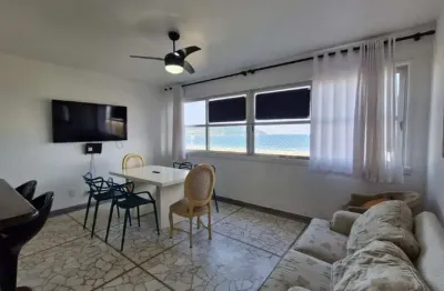 Apartamento com 2 dormitórios, vista mar, para alugar no gonzaga - santos/sp