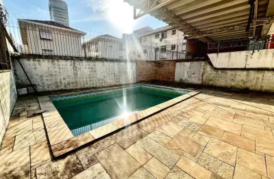 Casa para alugar 4 quartos e piscina no boqueirão, santos