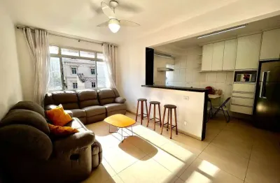 Apartamento para alugar 2 quartos 1 suíte na praia da aparecida, em santos