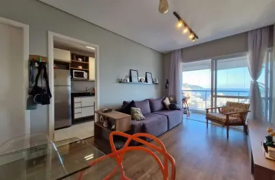 Apartamento com 1 quarto vista mar à venda no gonzaga em santos
