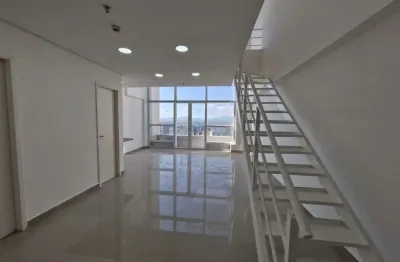 Sala comercial dúplex para alugar no the blue office em santos