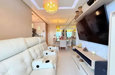 Apartamento á venda com 2 dormitórios, 1 vaga coletiva no marapé, em santos