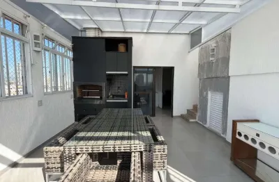 Cobertura com 4 quartos com piscina e churrasqueira à venda na aparecida em santos