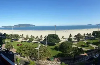 Apartamento frente mar no gonzaga 2 quartos 1 vaga demarcada