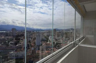 Apartamento com 2 quartos para alugar na Avenida Siqueira Campos, 490, Boqueirão, Santos
