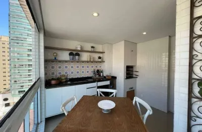 Apartamento à venda com 2 suítes, vista mar e 2 vagas em Ponta da Praia, Santos