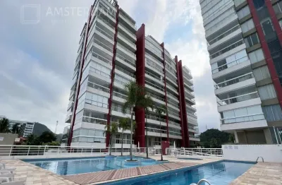 Apartamento frente ao mar no centro de bertioga com varanda gourmet disponivel para locação anual
