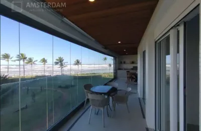 Apartamento beira-mar na riviera-m8,  4 suítes, 2 vagas, 132,99m²