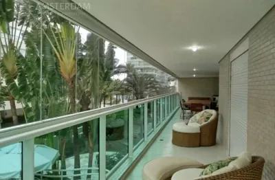 Apartamento de luxo para locação anual na riviera, 4 suítes, 3 vagas