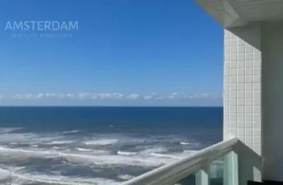 Apartamento frente ao mar com 2 dormitórios à venda na praia grande, 90m² por r$ 630 mil