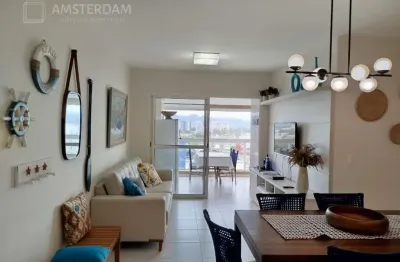 Apartamento com 3 quartos,2 suítes, 2 vagas de garagem, varanda gourmet a venda frente ao mar no centro bertioga