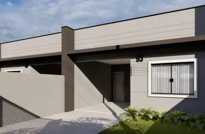 Casa com 2 quartos à venda na rosa cichon, 21, tindiquera, araucária, 59 m2 por r$ 399.000