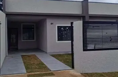 Casa com 2 quartos à venda na rosa cichon, 21, tindiquera, araucária, 59 m2 por r$ 399.000