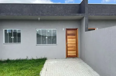 Casa com 3 quartos à venda na rua catarina incot, 528, passauna, araucária, 63 m2 por r$ 385.000