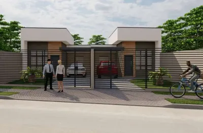 Casa com 3 quartos à venda na Rua Olady Müller Azevedo, 37, Capela Velha, Araucária, 73 m2 por R$ 479.900