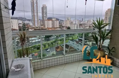 Apartamento com 3 quartos à venda na rua ceará, 20, pompéia, santos, 127 m2 por r$ 1.200.000