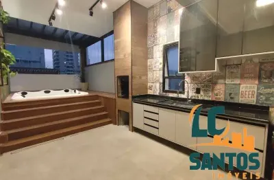 Apartamento com 3 quartos à venda na av dr bernardino de campos, 626, pompéia, santos, 195 m2 por r$ 1.849.000