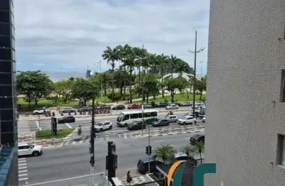 Apartamento de 1 dormitório com vista parcial pro mar no josé menino - 65m²