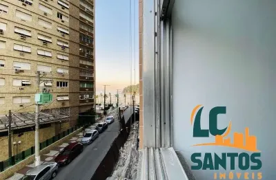 Apartamento no josé menino de 2 dormitórios sendo 1 suíte e 110m² - pé na areia.