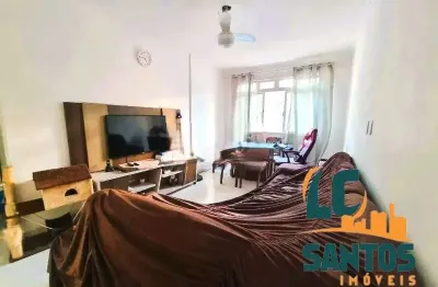 Apartamento de 2 dormitórios sendo 1 suíte e 1 vaga demarcada no campo grande em santos - 92m²