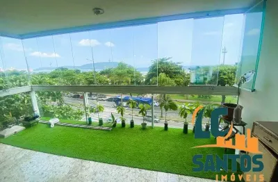 Apartamento no gonzaga com vista pro  mar 3 dormitórios - 135 m² - alto padrão.