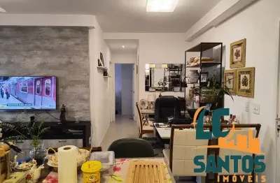 Apartamento com 2 quartos à venda na rua arnaldo de carvalho, 64, campo grande, santos, 63 m2 por r$ 660.000