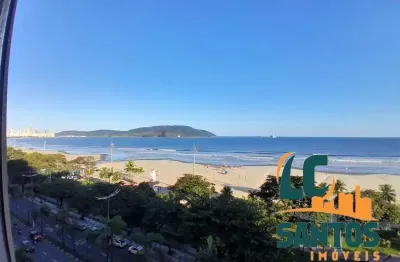 Vista mar dos sonhos! apartamento 2 dorms com suíte e 132m² no gonzaga .