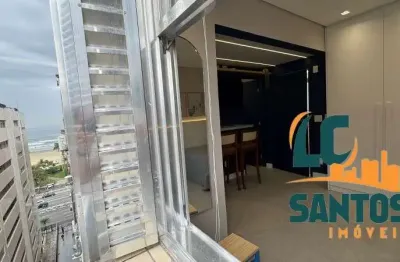 Apartamento kitnet finamente reformado na praia do josé menino, excelente oportunidade para airbnb .