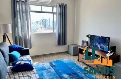 Apartamento reformado no embaré - 2 dormitórios e vaga suficiente .