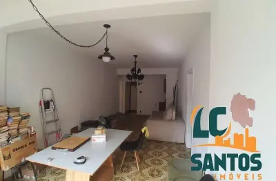 Oportunidade no embaré: apartamento 106m² a 50m da praia - 2 dormitórios para reforma em santos