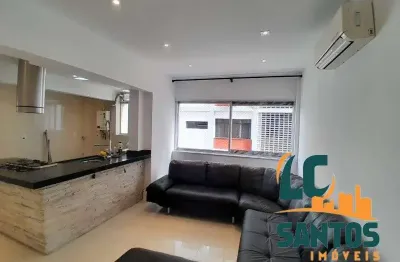 Apartamento reformado no coração do bairro do boqueirão em santos .