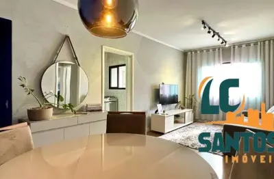 Apartamento de 2 dormitórios e garagem privativa em santos .