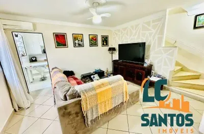 Casa com 3 quartos à venda na rua marechal hermes, 31, boqueirão, santos, 166 m2 por r$ 1.600.000