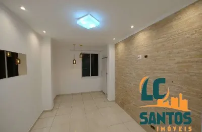 Apartamento com 1 quarto à venda na avenida presidente wilson, 153, josé menino, santos, 56 m2 por r$ 450.000