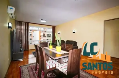 Apartamento amplo no gonzaga, santos  168m², 3 dormitórios e vaga de garagem perto da praia.
