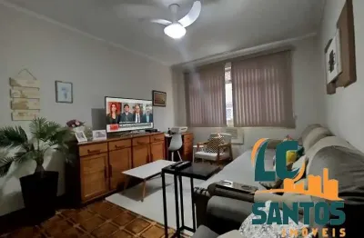 Apartamento com 2 quartos à venda na rua josé clemente pereira, 44, campo grande, santos, 100 m2 por r$ 450.000