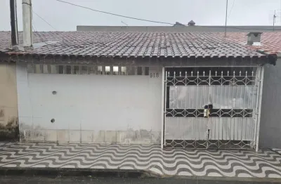 Casa para venda em praia grande, maracanã, 1 dormitório, 1 banheiro, 1 vaga