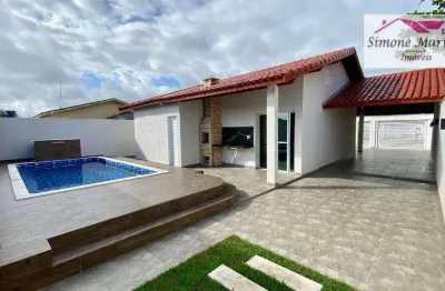 Casa com 2 dormitórios à venda, 110 m² por r$ 549.000,00 - califórnia - itanhaém/sp