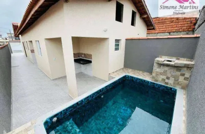 Casa com 2 dormitórios à venda, 59 m² por r$ 319.900,00 - estância balneária tupy - itanhaém/sp