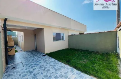 Casa com 2 dormitórios à venda, 80 m² por r$ 297.000,00 - jardim lindomar - área verde - itanhaém/sp