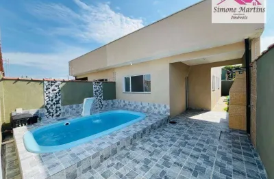 Casa com 2 dormitórios à venda, 80 m² por r$ 320.000,00 - jardim lindomar - área verde - itanhaém/sp