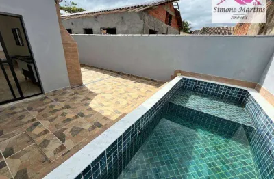 Casa com 2 dormitórios à venda, 65 m² por r$ 369.900 - balneário jardim de itanhaém (f/grandesp) - itanhaém/sp