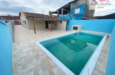 Casa com 2 quartos à venda, 127 m² por r$ 430.000 - balneário flórida mirim - mongaguá/sp