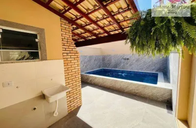 Casa com 2 dormitórios à venda, 61 m² por r$ 329.000,00 - jardim regina - itanhaém/sp